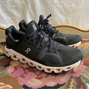 On Cloud Black Running Shoes